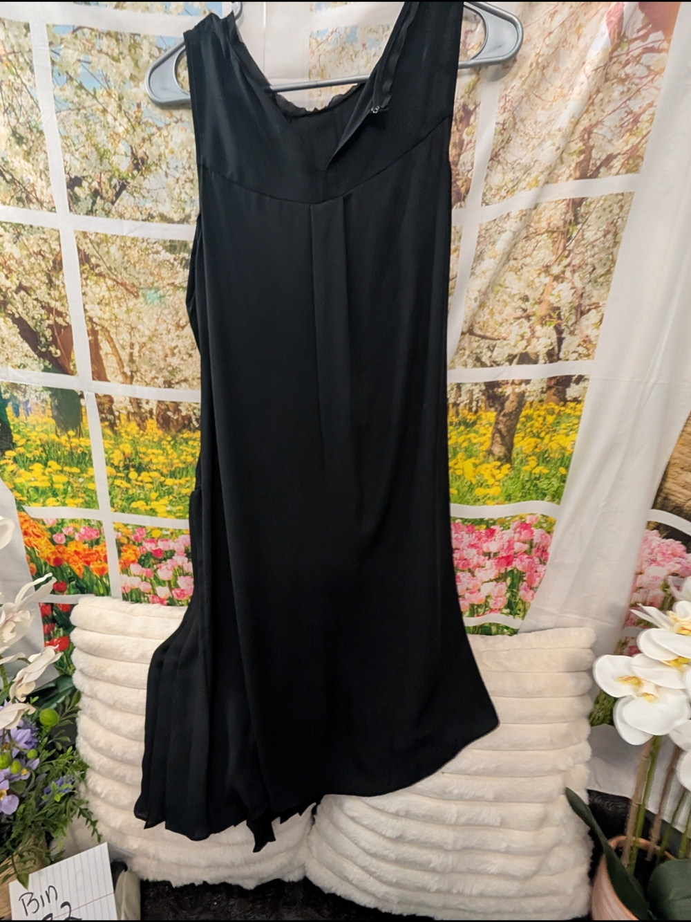 Simply Vera Vera Wang Black Asymmetrical Midi Skirt